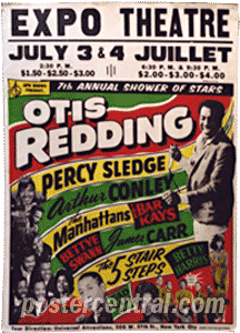 Otis Redding concert poster Expo Theater